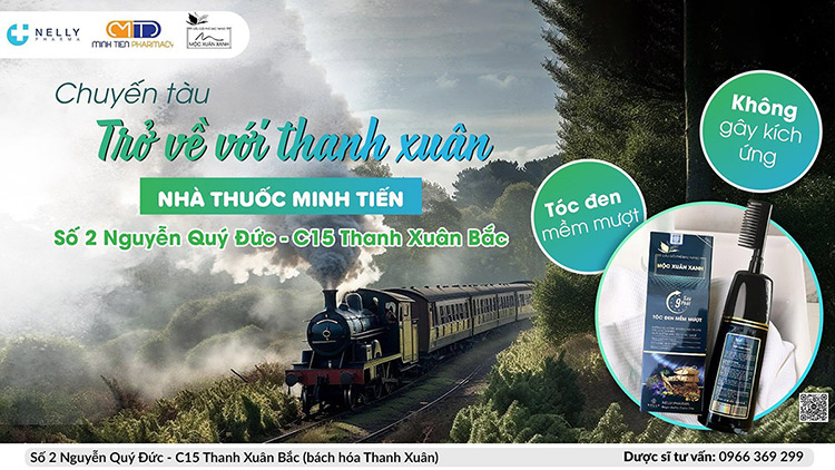 Nhà thuốc Minh Tiến - Trạm dừng cho chuyến tàu Mộc Xuân Xanh giúp tóc trẻ trung và rạng ngời